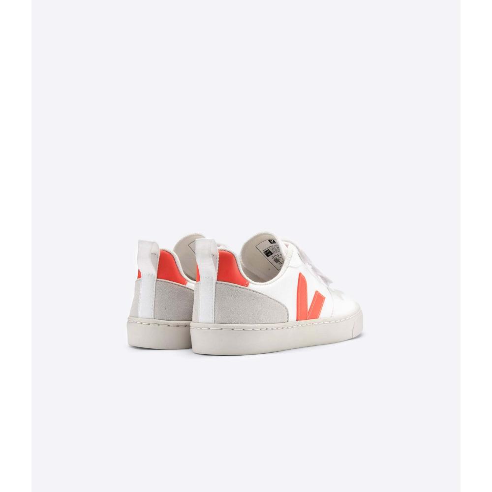 Veja V-10 CWL Schoenen Kinderen White/Yellow | BE 783PJJ